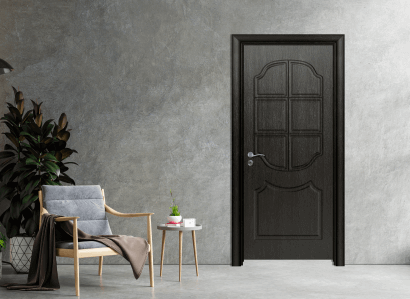 Интериорна врата Efapel плътен модел 4509p цвят черна мура
