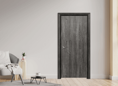 Интериорна врата Efapel плътен модел 4568p цвят сив ясен