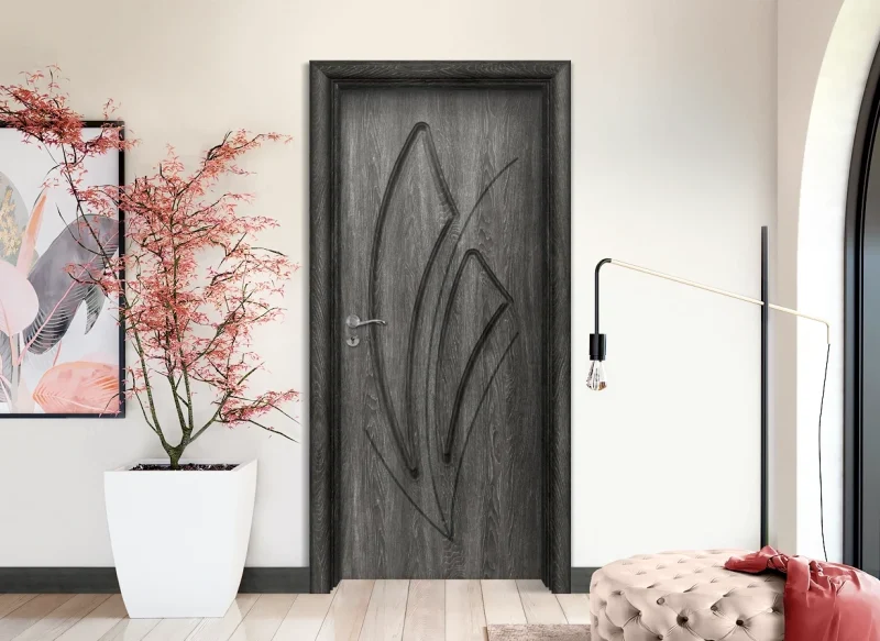 Интериорна Врата Efapel 4553p Сив Ясен