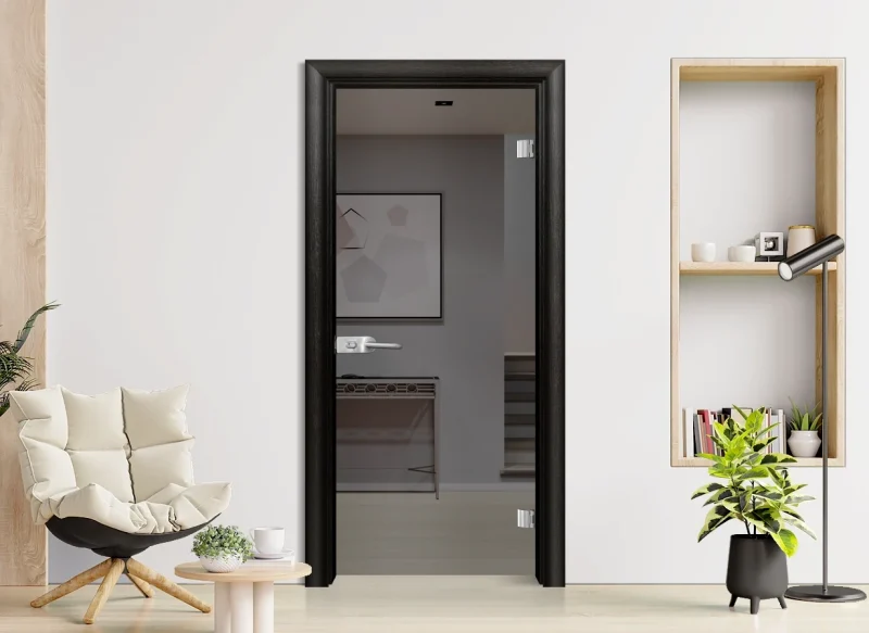 Стъклена Врата Efapel Basic G 10-2 Черна Мура