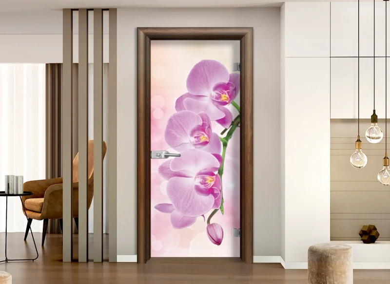Стъклена Врата Efapel Print G 13-3 Pink Императорска акация