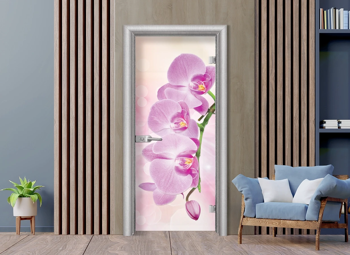 Стъклена Врата Efapel Print G 13-3 Pink Лен