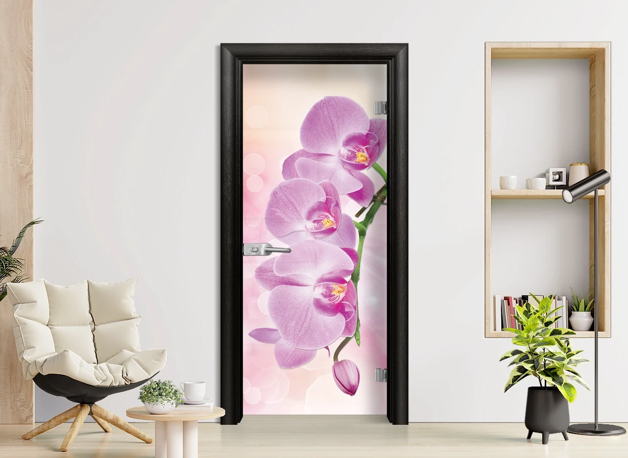 Стъклена Врата Efapel Print G 13-3 Pink Черна Мура
